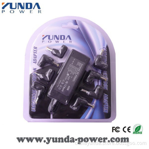 Manufacturer Price Auto Universal Laptop Adapter 40W for Mini Laptop with 8 Connectors
